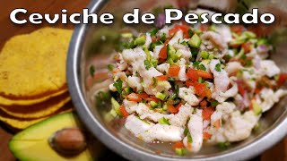 Receta de Como Hacer Ceviche de Pescado Blanco  Ceviche de Tilapia  Receta de Ceviche Mexicano [upl. by Yand90]