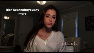 ally salort  idontwannabeyouanymore billie eilish cover [upl. by Qahsi]