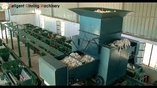 Cotton Ginning Automation Plant Raw Cotton Ginning Machine India [upl. by Neelloc]