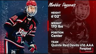 Fenplast QMJHL Prospects  Maddox Dagenais [upl. by Lepp]