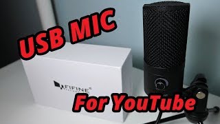 FIfine USB K669 Microphone  Unboxing Setup Review [upl. by Eunice]