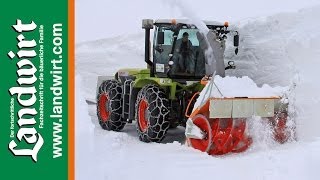 Claas Xerion im Winterdienst [upl. by Vanya995]