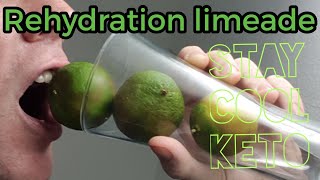 Keto Electrolytes Rehydration Isotonic Limeade Sport Drink LCHF [upl. by Alac]