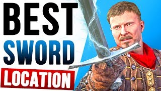 Kingdom Come Deliverance Combat – BEST SWORD LOCATION  Treasure Map VII – St Georges Combat [upl. by Nylatsyrc]