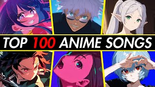 TOP 100 Most Streamed Anime Songs OPENING  ENDING  OST [upl. by Lemert779]