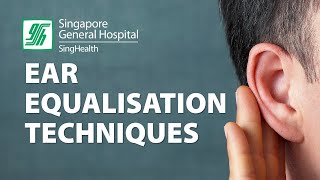 Ear Equalization Techniques  Valsalva Maneuver  SingHealth Healthy Living Videos [upl. by Llenej919]