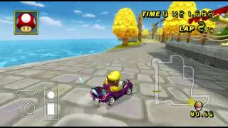 Mario Kart Wii  DS Delfino Square  Expert Staff Ghost [upl. by Kcirdneh]