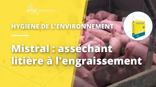 Élevage porcin  Mistral asséchant litière à lengraissement [upl. by Stevana998]