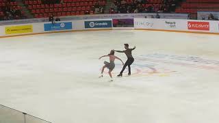 Gabriella Papadakis Guillaume Cizeron Practice  Grand Prix Grenoble  24112018 [upl. by Yentrac]