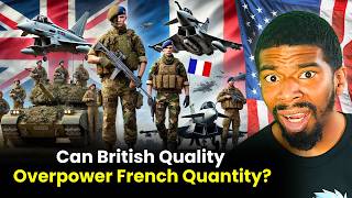 UK vs France Military Comparison  American Reacts [upl. by Lemuela]