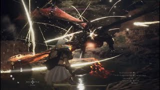 Dragons Dogma 2 Nighttime Drake Boss Fight Fancy Lighting Feat Sagittate Avalanche Magick Archer [upl. by Hattie230]