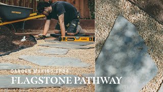 Building a Stepping Stone Garden Pathway｜Kitchen Garden Update｜Flagstone Walkway DIY｜GardenMakingEP4 [upl. by Berget258]