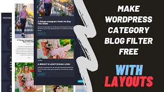 How To Make Wordpress Category Filter With Layouts For Free [upl. by Samid]