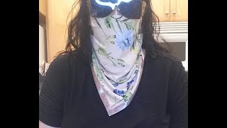 DIY 2in1 Reversible Scarf amp Neck Gaiter Face Mask with Nosewire  No Sew  Fabritac Glue [upl. by Little863]