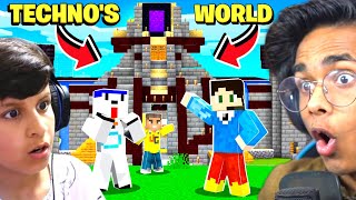 I SURPRISED Piyush Joshi with Techno Gamerz MINECRAFT WORLD [upl. by Erreid214]