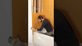 Shower Wall Waterproofing Tips  shorts diy tileshower construction [upl. by Irahk]