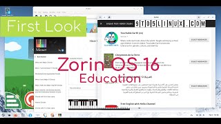 First Look Zorin OS 16 Education [upl. by Vernier209]