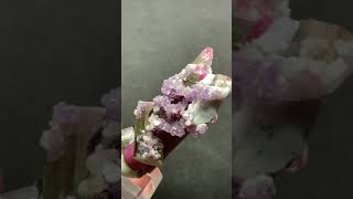 Tourmaline and Lepidolite Aricanga mine São José da Safira Minas Gerais Brazil 266 grams 50 mm [upl. by Ahsieit383]