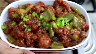 Gobi Manchurian Gravy in Malayalam  Restaurant Style Gobi Manchurian Recipe [upl. by Sinnard635]