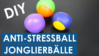 Antistressball selber machen ohne Kleber  knetbare Jonglierbälle selber machen  DIY wenig Aufwand [upl. by Erna]