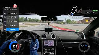 Porsche GT4 RS⎮ Hot Lap on Barcelona Catalunya Circuit⎮GoPro video rendered with Dragy Lap app [upl. by Kisor]