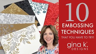 10 Embossing Techniques You HAVE to Try [upl. by Ieppet]