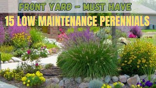 Front Yard Landscaping  Must Have Low Maintenance Perennials  Best Companion Plants For Front Yard [upl. by Aulea]