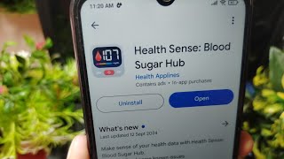 health sense blood sugar hub app kaise use kare  how to use health sense app [upl. by Morse177]