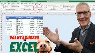 Aktuella uppdateringsbara valutakurser direkt till Excel [upl. by Ardenia]