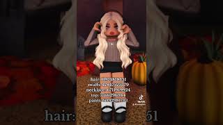 BLOXBURG FALL OUTFIT CODES roblox bloxburg welcometobloxburg [upl. by Ailiec]