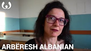 WIKITONGUES Giuseppina speaking Arbëresh Albanian [upl. by Niveek]