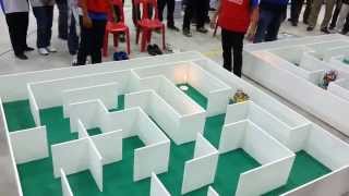 Fire fighting robot get 2nd runner up in MIRoC 2014 Norton University Cambodia [upl. by Wearing]