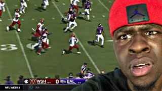 WASHINGTON ACTUALLY LOOK GOOD😳Washington Commanders vs Baltimore Ravens Game Highlights REACTION [upl. by Dempster]