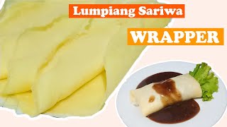 HOW TO MAKE A PERFECT FRESH LUMPIA WRAPPER  By Kusina Recipe [upl. by Heyer]