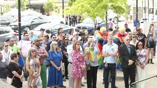 Westchester County Raises Progress Pride Flag Over County Office Building [upl. by Ilat133]