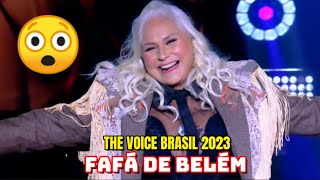 FAFÁ DE BELÉM THE VOICE BRASIL 2023 AUDIÇÕES ÀS CEGAS COVER MARÍLIA MENDONÇA [upl. by Astri]