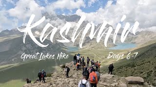 Kashmir Great Lakes Trek 2024  Days 67 [upl. by Colbye]