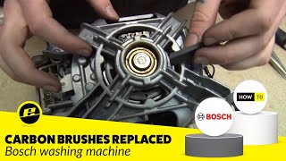 How to Replace Carbon Brushes on a Washing Machine Bosch [upl. by Patin]