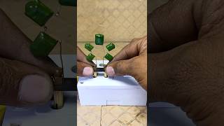 shorts polyester capacitor vs 220v Electricity ⚡️experiment electrical technicalchahal1m [upl. by Artenal]