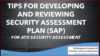 TIPS FOR DEVELOPING AND REVIEWING SECURITY ASSESSMENT PLAN SAP [upl. by Annerb]