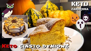 Keto Super Puszyste Ciasto Dyniowe  Edycja Halloween ketociastodyniowe [upl. by Duomham]