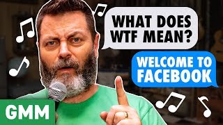 Nick Offerman Sings Dad Songs w Kiersey Clemons [upl. by Brigida]