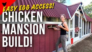 How to Build a BIG Chicken Coop with Storage [upl. by Schatz]