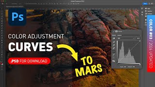 Curves Adjustment Layer  PSD File Demonstrated Photoshop Color for Beginners [upl. by Tal]