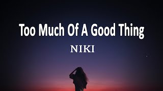 NIKI  Too Much Of A Good Thing Lyrics [upl. by Brenton623]