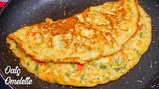 Oats Omelette  Weight Loss Food  Healthy Breakfast Recipe  Oats Omlet recipe [upl. by Dedie599]