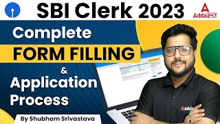 SBI Clerk Form Fill Up 2023 Complete Application Process  SBI Clerk Form Kaise Bhare [upl. by Gagne]