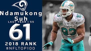 61 Ndamukong Suh DT Rams  Top 100 Players of 2018  NFL [upl. by Salba]