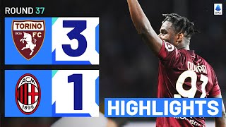 TORINOMILAN 31  HIGHLIGHTS  Toro stun the Rossoneri with THREE goals  Serie A 202324 [upl. by Irehs222]