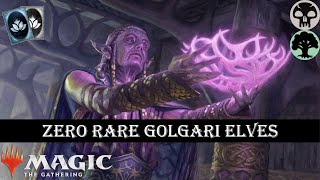 ZERO RARE GOLGARI ELVES  Historic  MTG Arena Budget Deck  F2P [upl. by Alfy]